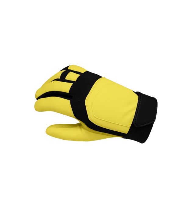 High-grip orange sports glove